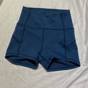 Blue lululemon shorts size 0